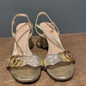Gucci Marmont Heels Sandal